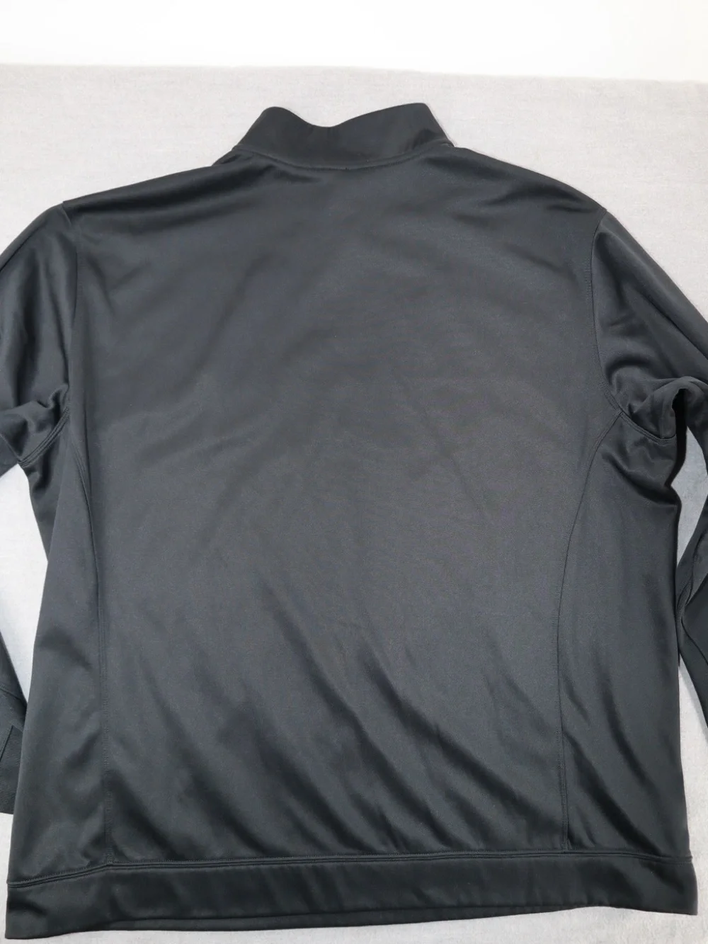 Nike Black Performance Quarter-Zip Pullover with White Chest Stripe